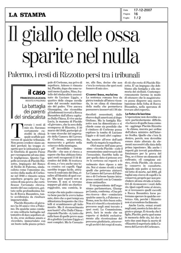 Il giallo delle ossa sparite nel nulla