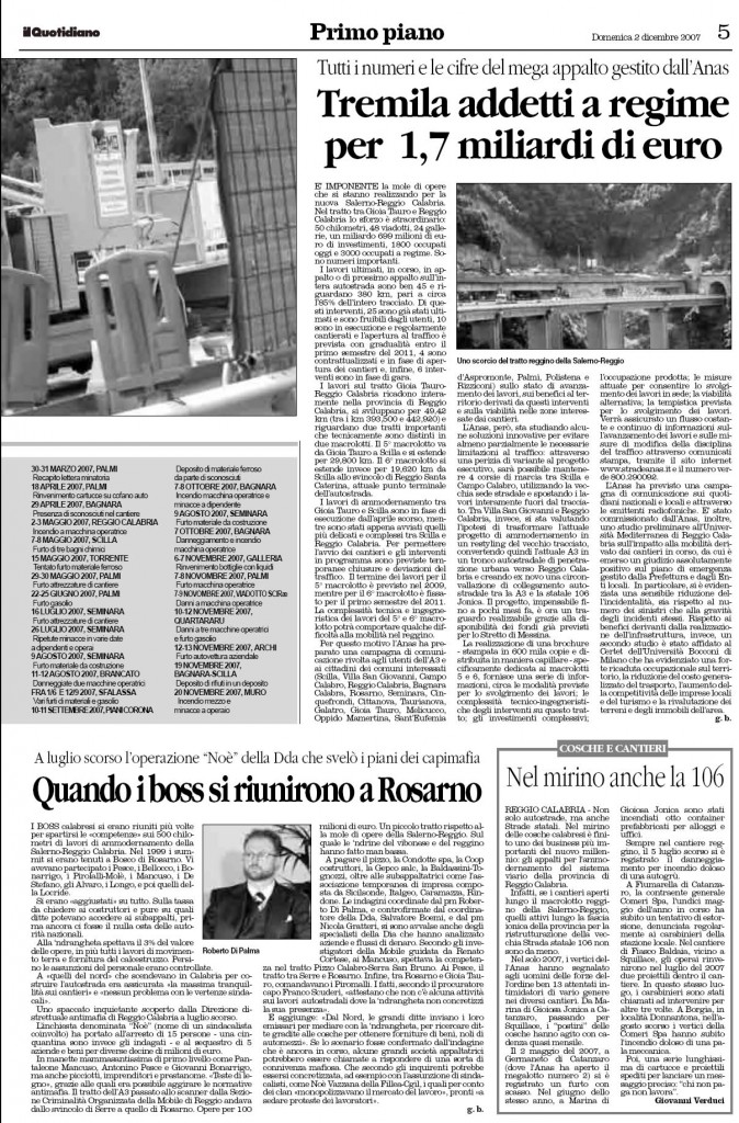 Tremila addetti a regime per 1,7 miliardi di euro