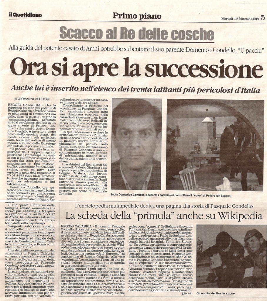 Ora si apre la successione