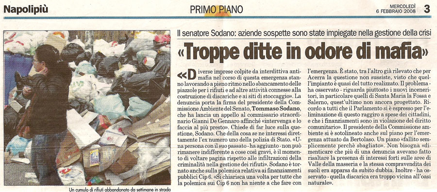 Troppe ditte in odore di mafia