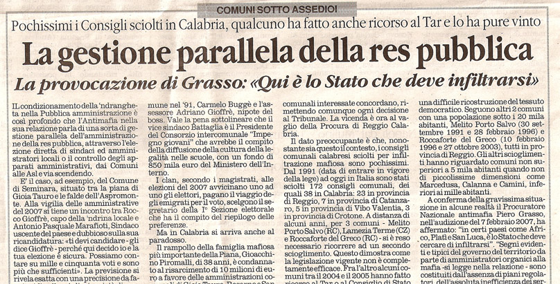 La gestione parallela della res pubblica