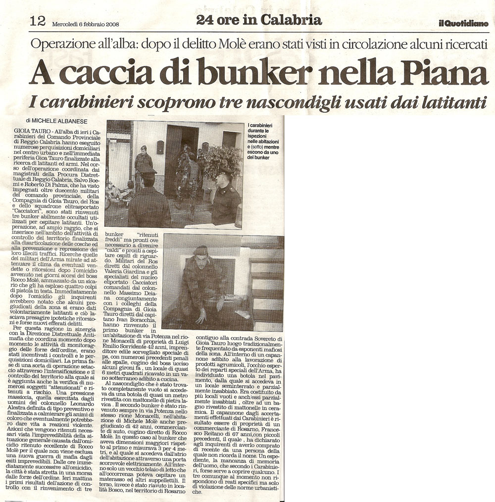A caccia di bunker nella Piana