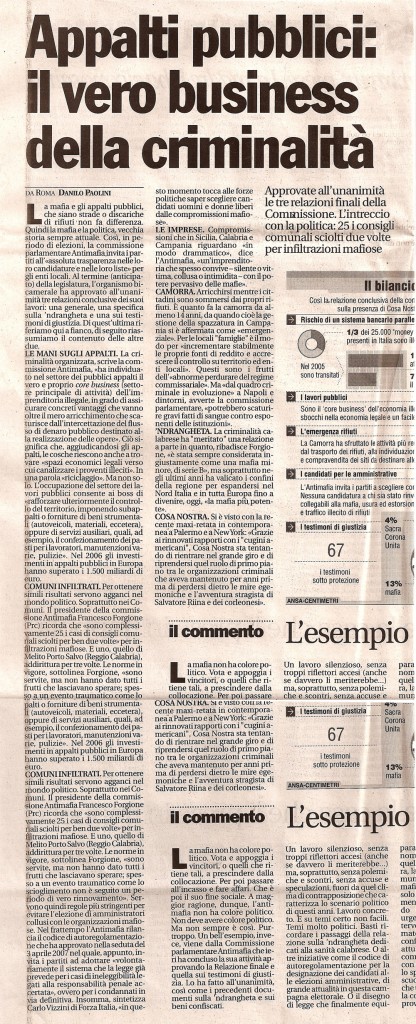 Appalti pubblici: il vero business della criminalità