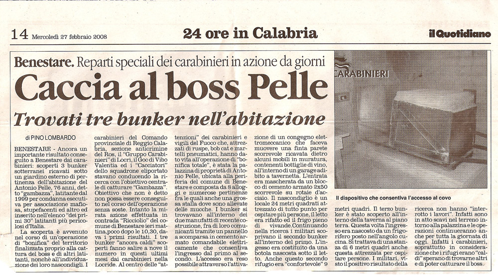 Caccia al boss Pelle