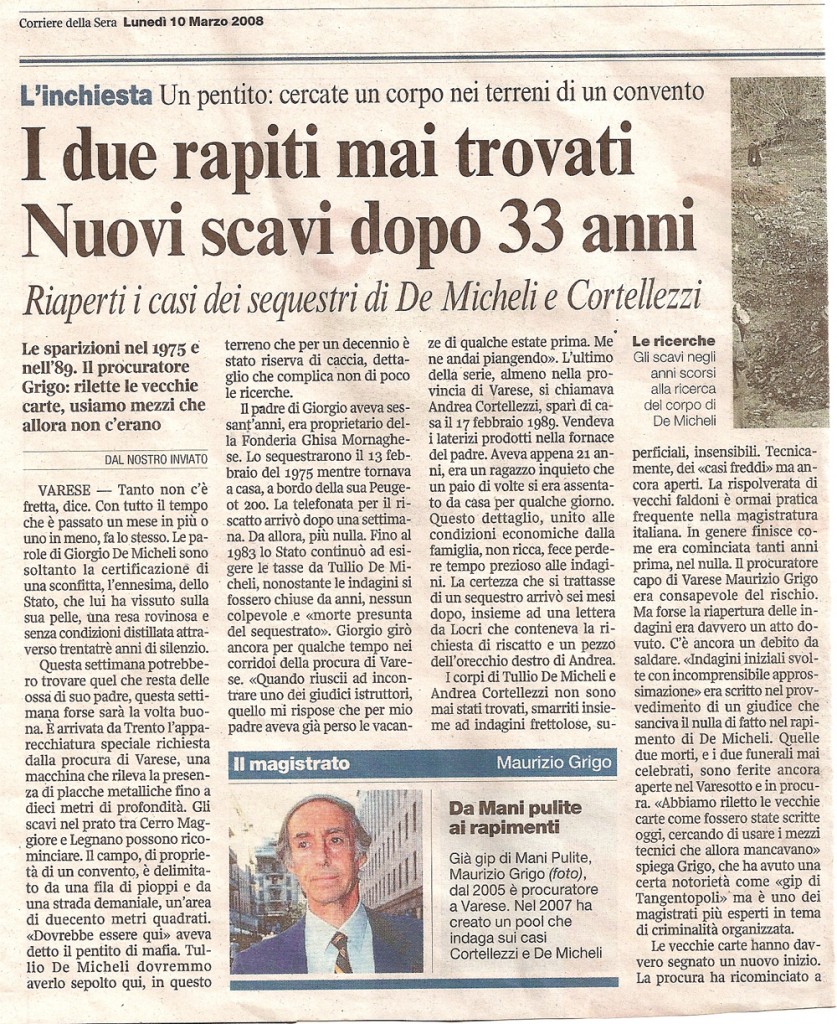 I due rapiti mai trovati