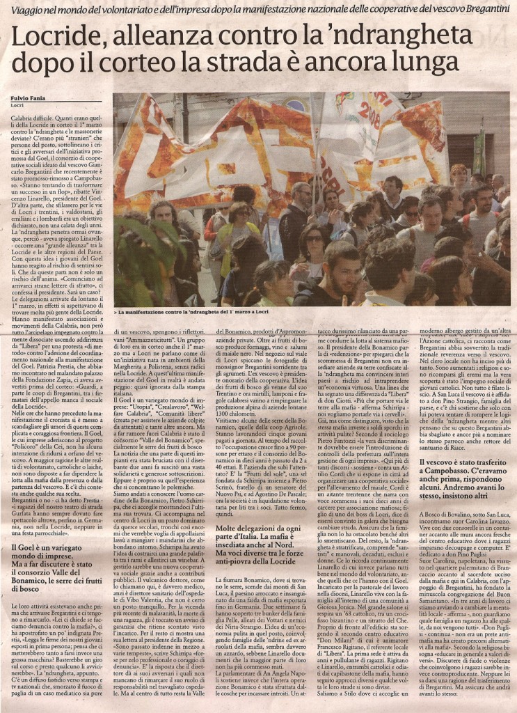 Locride, alleanza contro la ‘ndrangheta