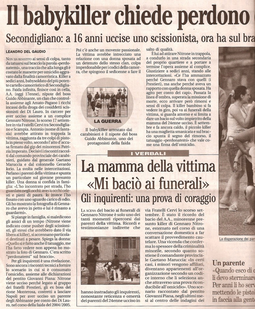 Il babykiller chiede perdono