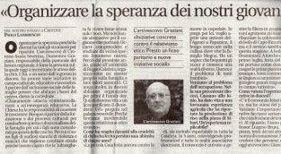 Organizzare la speranza dei nostri giovani