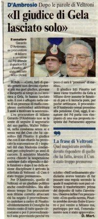 Il Giudice di Gela lasciato solo