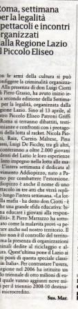 Torna la Settimana per la legalità