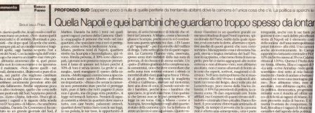 Quella Napoli e quei bambini che guardano troppo spesso lontani