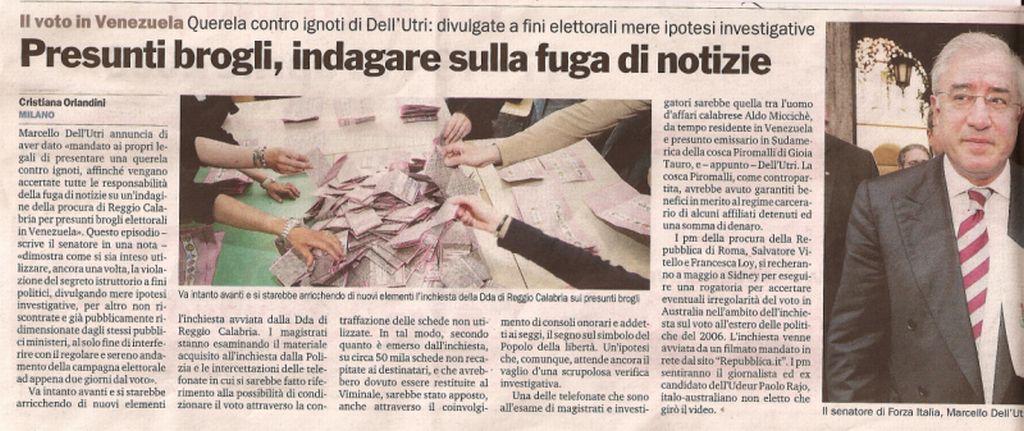 Presunti brogli, indagare sulla fuga di notizie