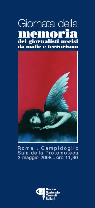 Giornata della memoria dei giornalisti uccisi da mafie e terrorismo