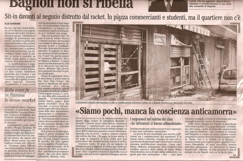 Bagnoli non si ribella