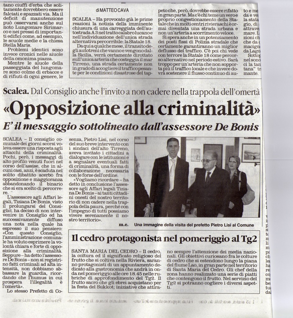 Opposizione alla criminalità