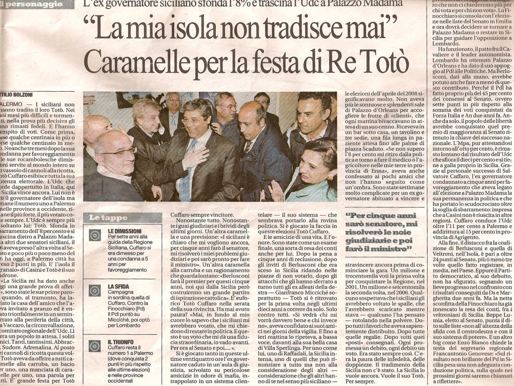 “La mia isola non tradisce mai” Caramelle per la festa di Re Totò