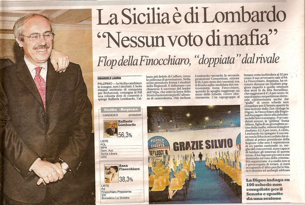 La Sicilia è di Lombardo “Nessun voto di mafia”