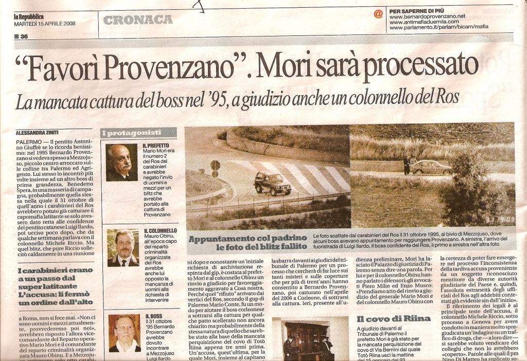 “Favorì Provenzano”. Morì sarà processato