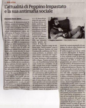 L’attualità di Peppino Impastato