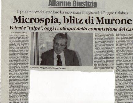 Microspia, blitz di Murone