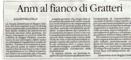 Anm al fianco di Gratteri