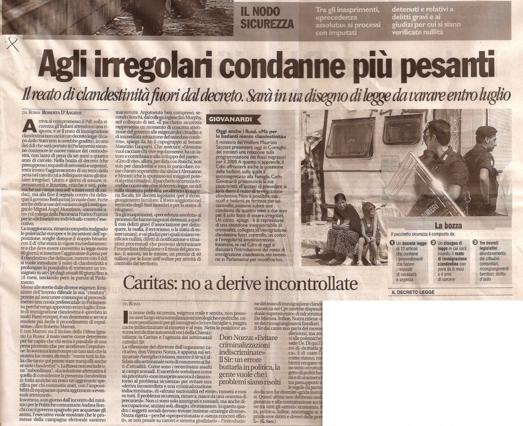 «Testimoni di giustizia» lo stato ci dimentica