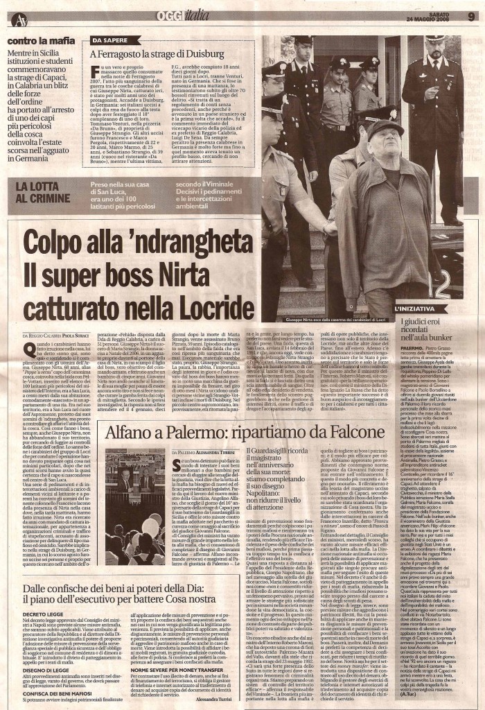 Colpo alla ‘ndrangheta. Il super boss Nirta catturato nella Locride