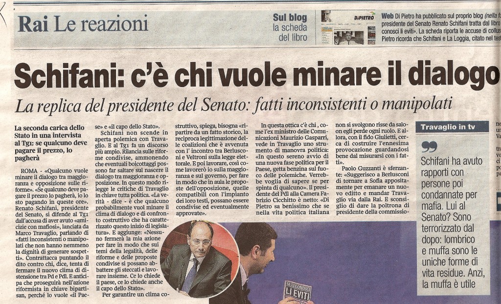 Schifani: c’è chi vuol minare il dialogo