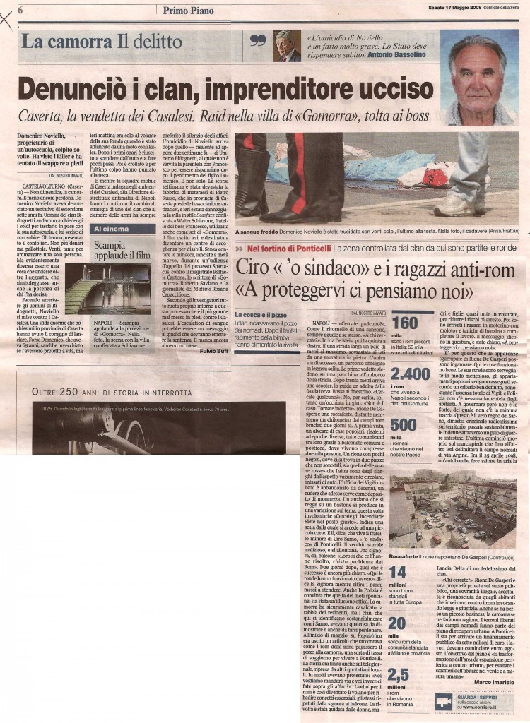 Denunciò i clan, imprenditore ucciso