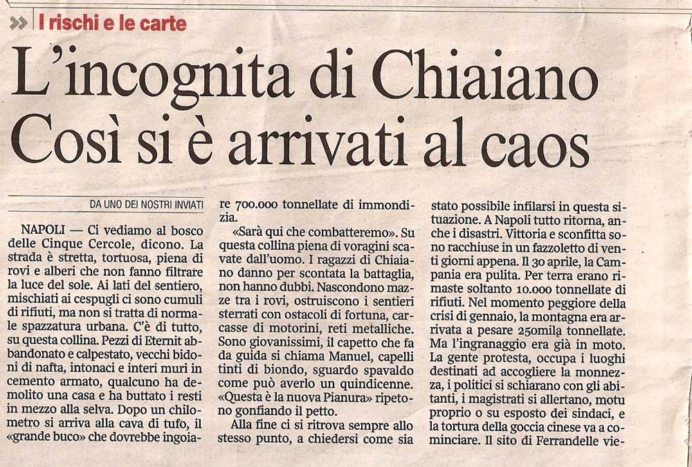 L’incognita di Chiaiano, così si è arrivati al caos