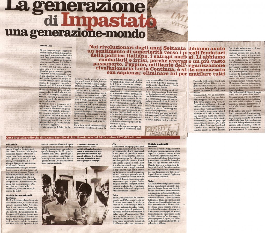 La generazione di Impastato