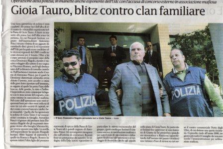 Gioia Tauro, blitz contro clan familiare