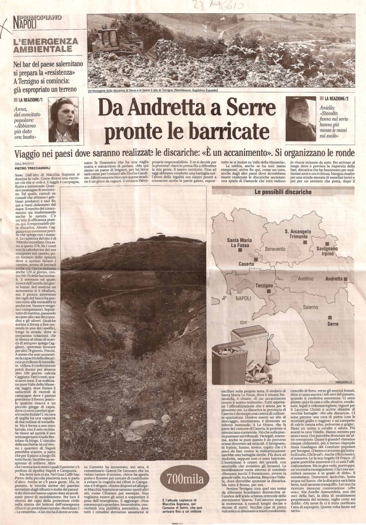 Da Andreatta a Serre pronte le barricate