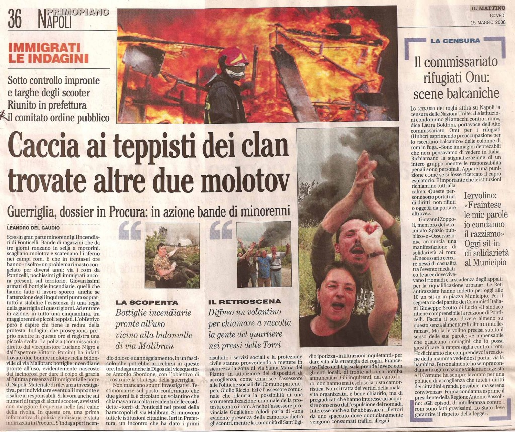 Caccia ai teppisti del clan, trovate altre due molotov