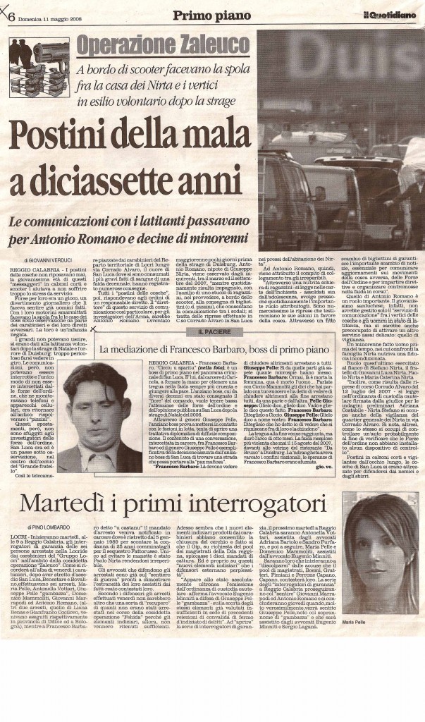 Postini della mala a diciassette anni