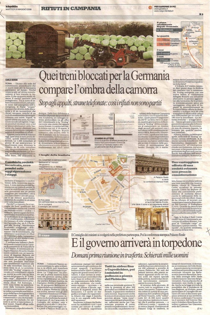 Quei treni bloccati per la Germania, compare l’ombra della Camorra