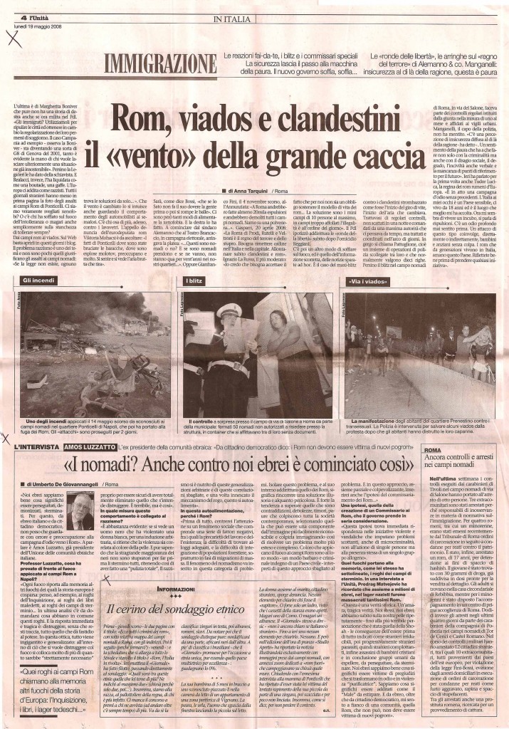 Rom, Viados e clandestini, il «vento» della grande caccia