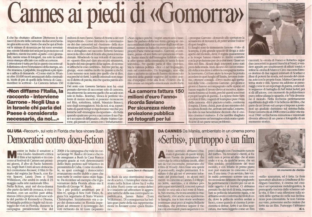 Cannes ai piedi di «Gomorra»
