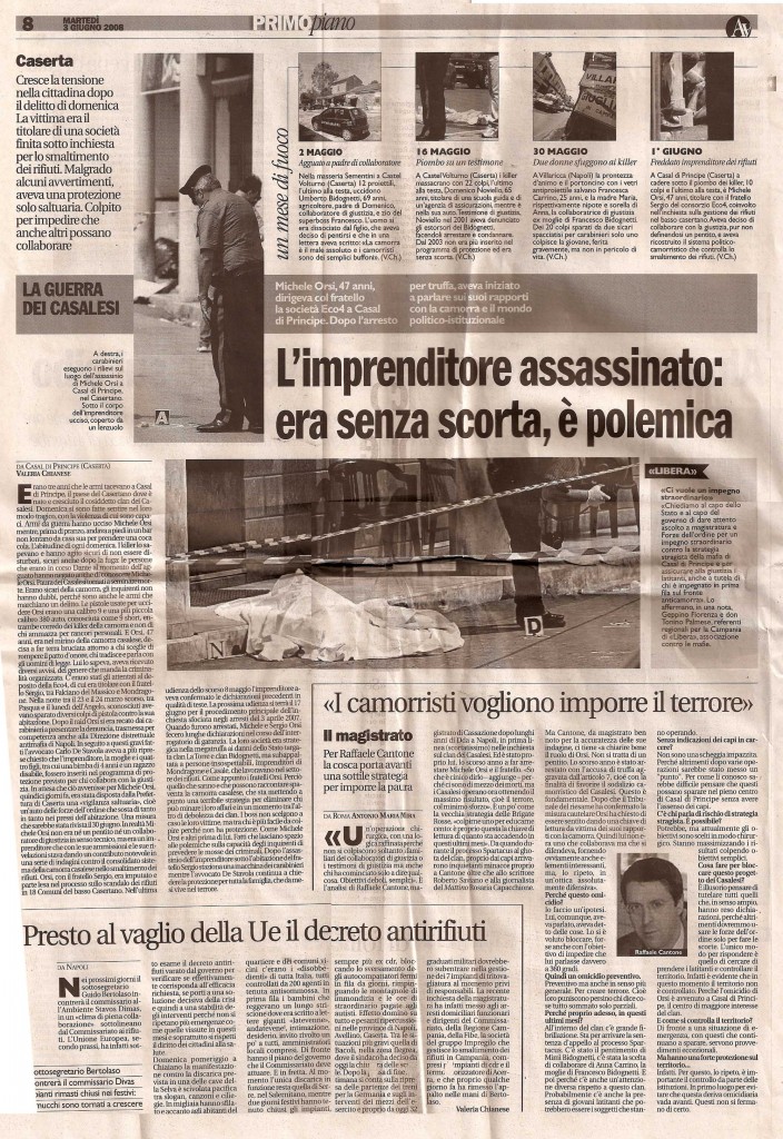 L’imprenditore assassinato: era senza scorta, è polemica