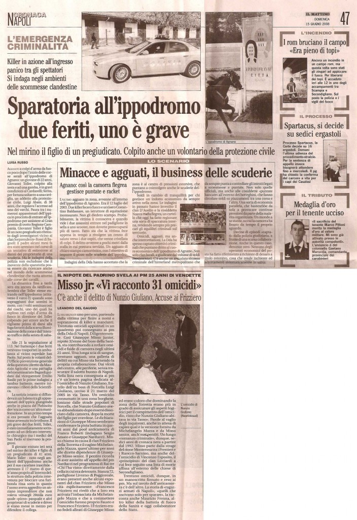 Sparatoria all’ippodromo due feriti, uno è grave