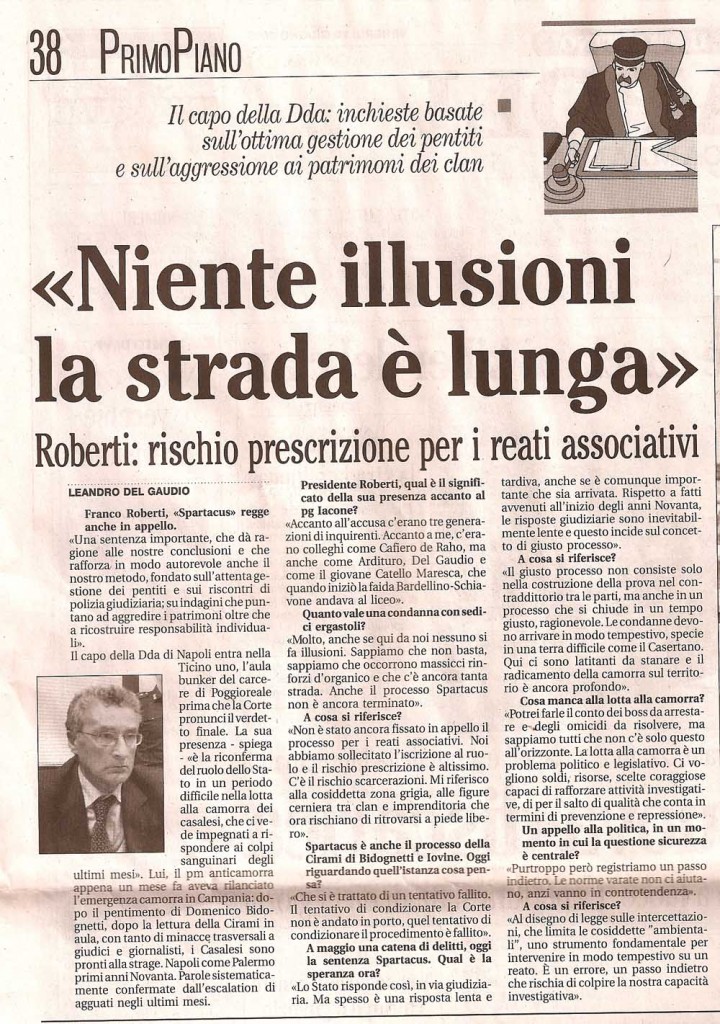 «Niente illusioni, la strada è lunga»