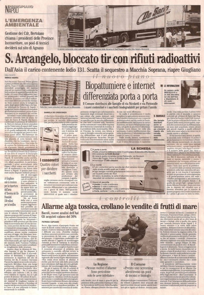 S. Arcangelo: bloccato tir con rifiuti radioattivi