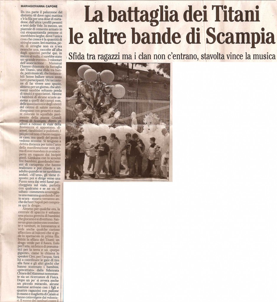 La battaglia dei Titani, le altre bande di Scampia