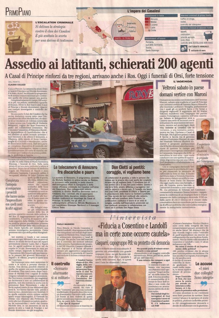 Assedio ai latitanti, schierati 200 agenti