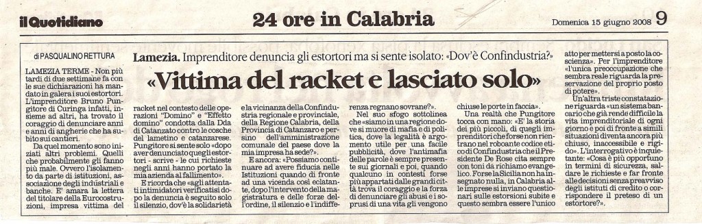 «Vittima del gas e lasciato solo»