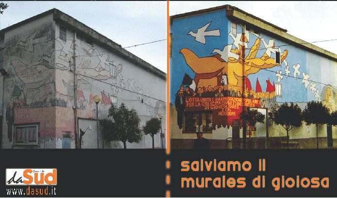 Iniziati i lavori di restauro del murales di Gioiosa Ionica