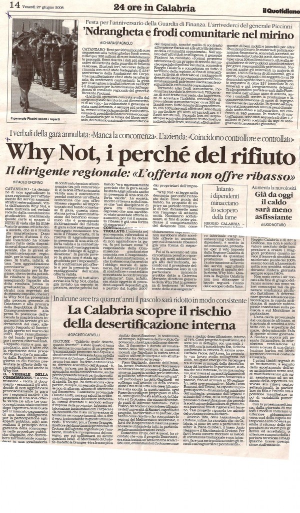 Why Not, i perché del rifiuto