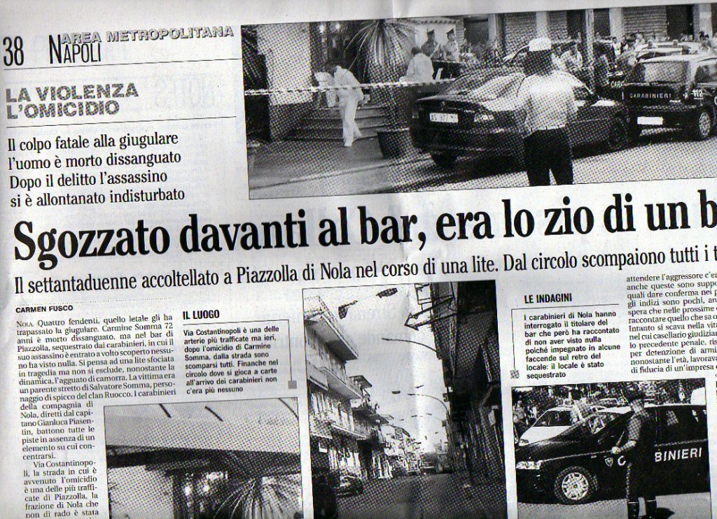 Sgozzato davanti al bar, era lo zio di un boss