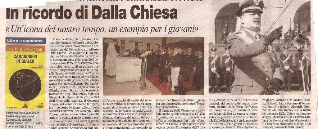 In ricordo di Dalla Chiesa