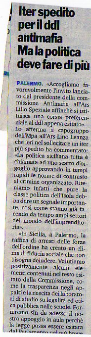 Iter spedito per il ddl antimafia. Ma la politica deve fare di più